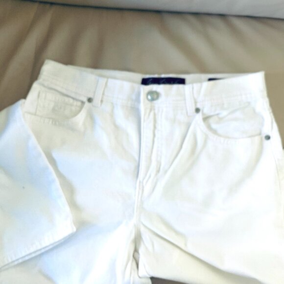 JEANS WHITE Gloria Vanderbilt Straight Leg Amanda High Waist - Picture 1 of 6